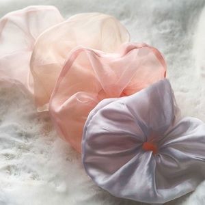 Oversized Silk Organza Scrunchies